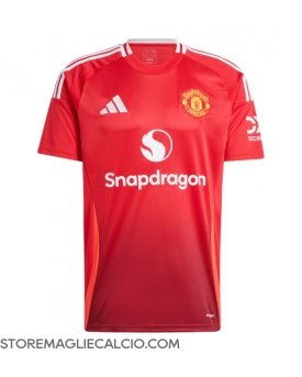 Manchester United Maglia Gara Casa Repliche 2024-25 Maniche Corte